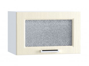 Шкаф верхний горизонтальный со стеклом 500, ШВГС 500 (Клен кремовый/корпус белый) в Канске - kansk.mebel54.com | фото