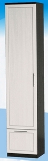 Шкаф высокий с ящиком ДЛЯ ГОСТИНОЙ ШВЯ-450 Венге/Дуб выбеленный в Канске - kansk.mebel54.com | фото