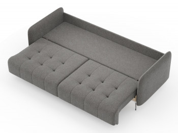 Валериан диван трёхместный прямой Стальной, ткань RICO FLEX 9292 в Канске - kansk.mebel54.com | фото