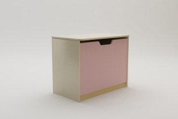 Ящик для игрушек Грэйси (Розовый/корпус Клен) в Канске - kansk.mebel54.com | фото